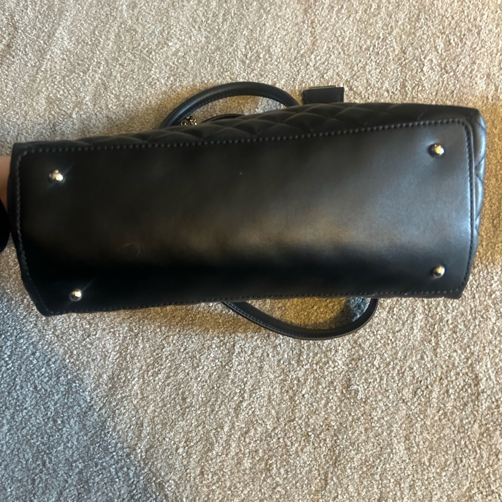 GUESS Quilted Black Satchel - Picture 9 of 16
